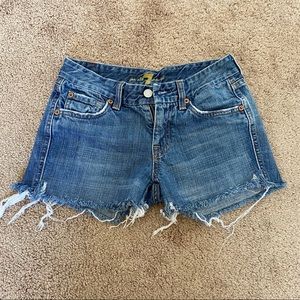 For All Mankind 7 Jean Shorts
